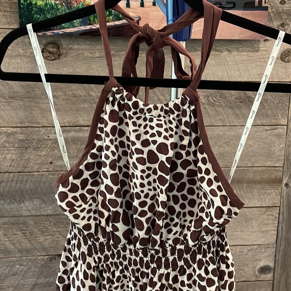 Guess 100 % Rayon sun Dress in size L - Picture 2 of 5